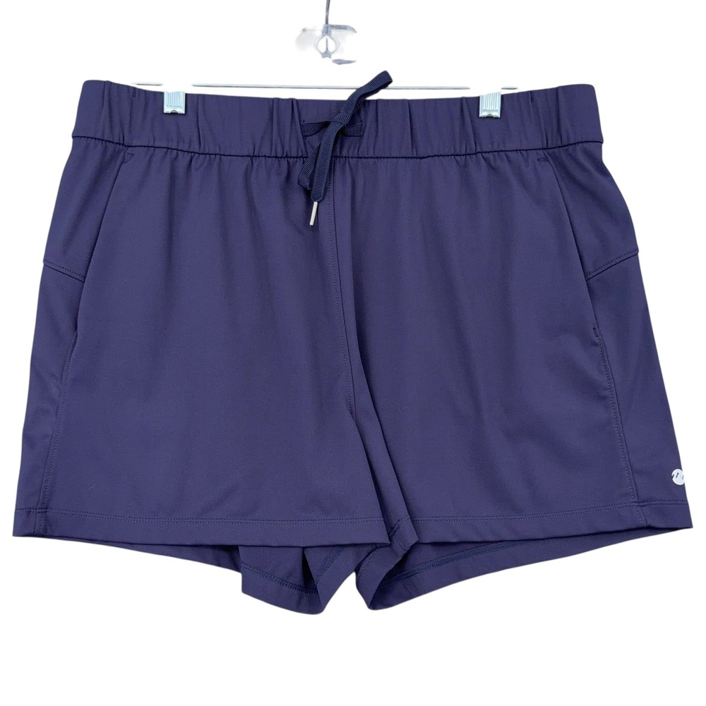 Villit Women's Purple Athletic Shorts Size L Drawstring Pockets‎